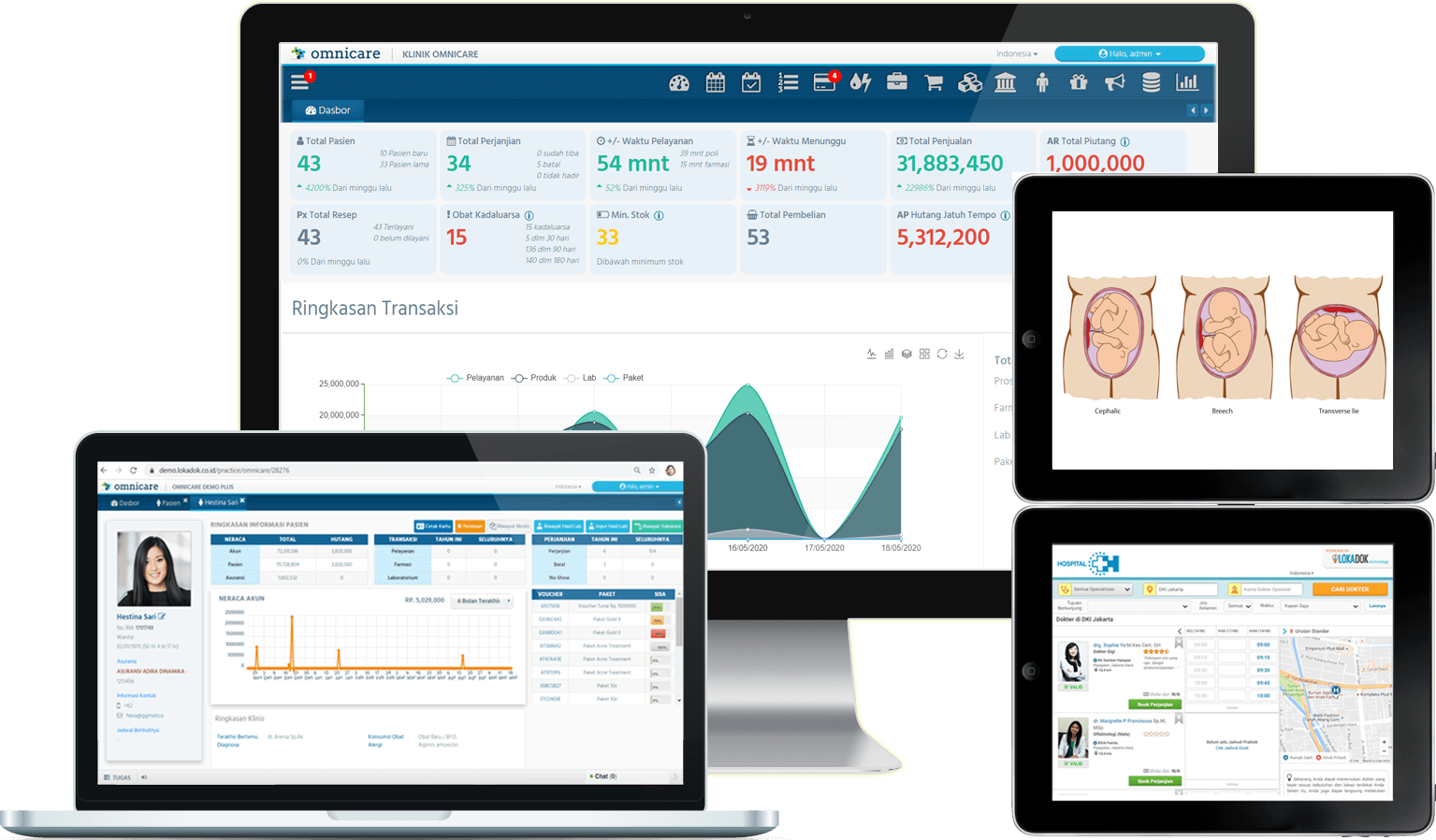Software Aplikasi untuk Klinik / Rumah Sakit Ibu & Anak - Omnicare