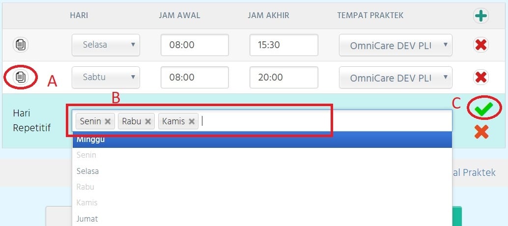 Menambahkan Jadwal Tenaga Medis – OmniCare Knowledge Base